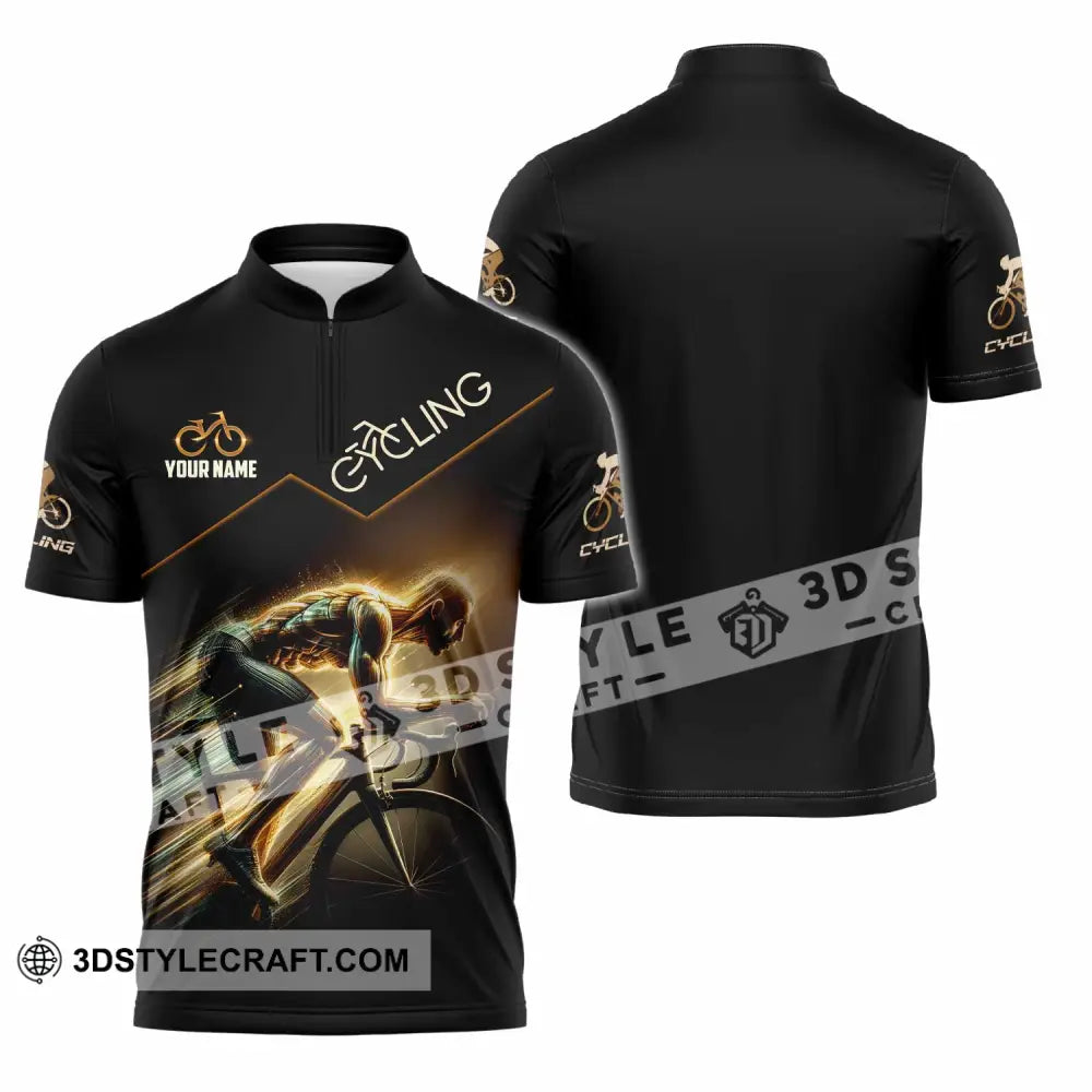 Unisex Shirt Custom Cycling Shirt Zipper Polo Shirt / S T shirt