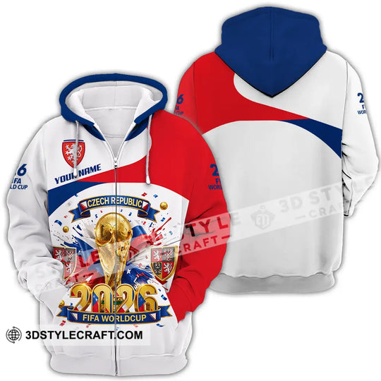 Unisex Shirt - Custom Czech Republic World Cup 2026 3D Shirt style option 4