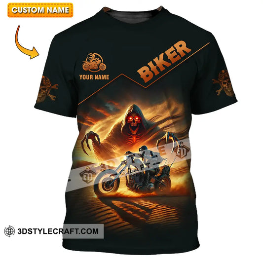 Unisex Shirt - Custom Death Biker Cool Biker Biker Shirt T-shirt