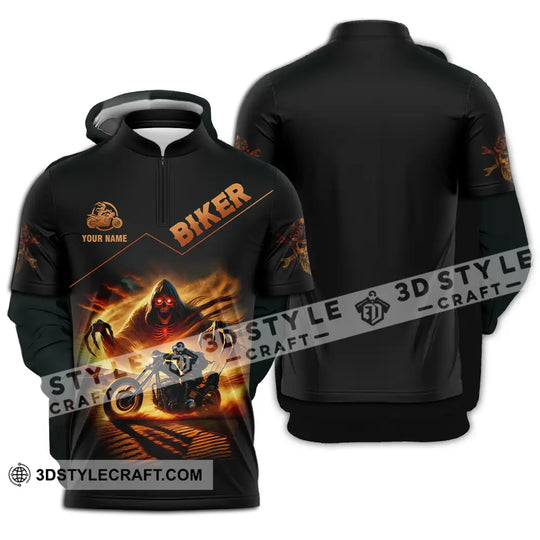 Unisex Shirt - Custom Death Biker, Cool Biker, Biker Shirt style option 3