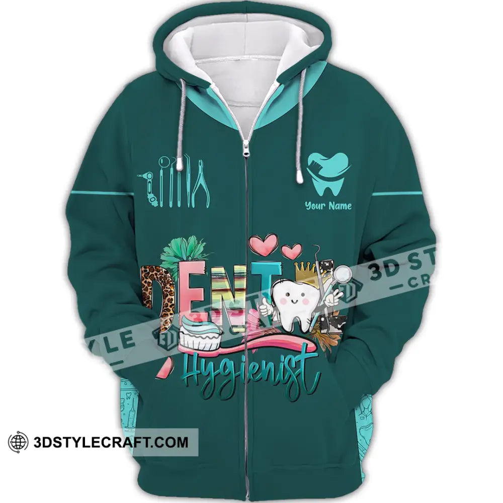 Unisex Shirt - Custom Dental Hygienist Shirt - Zipper Hoodie / S - T-shirt