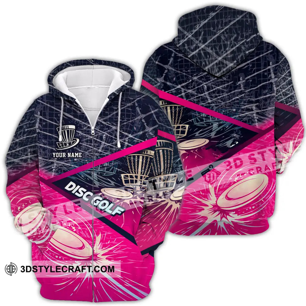 Unisex Shirt - Custom Disc Golf 3D Shirt Zipper Hoodie / S T-shirt