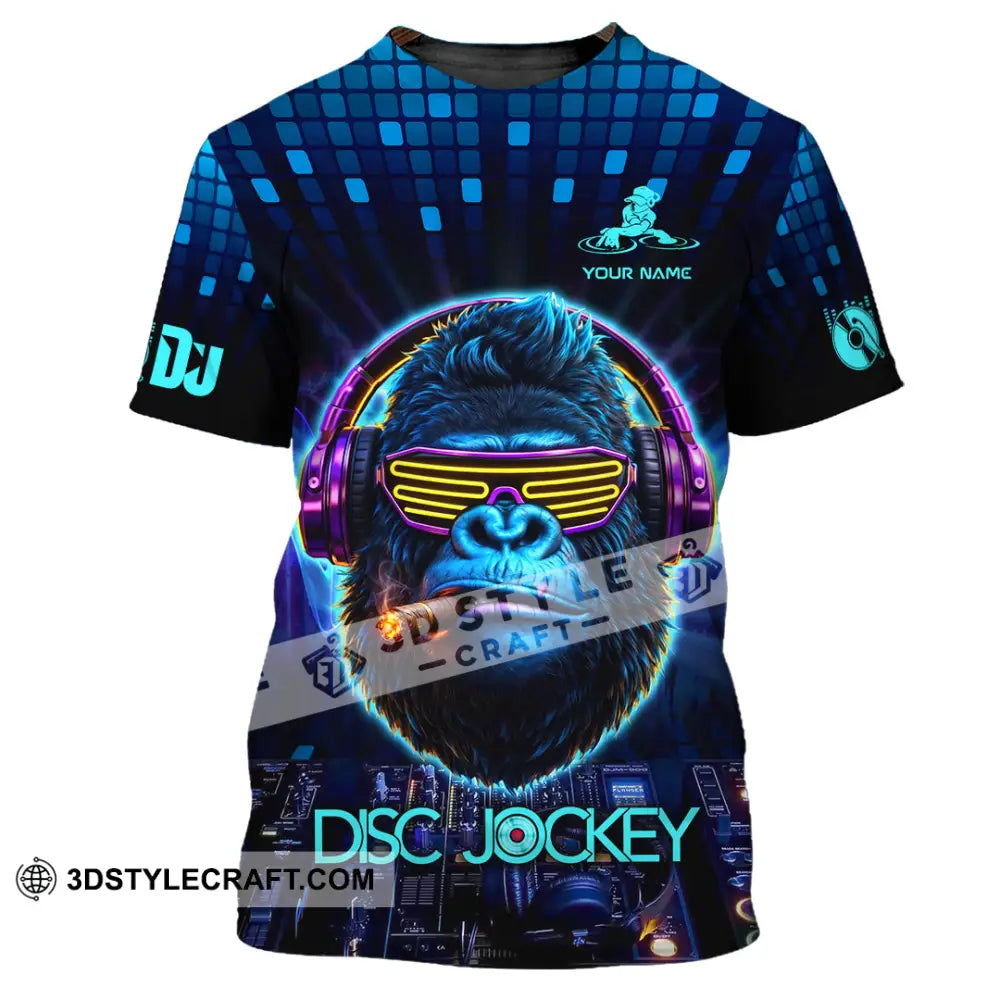 Unisex Shirt - Custom Disc Jockey 3D Shirt T-Shirt / S T-shirt