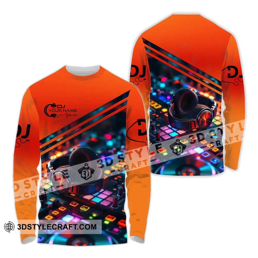 Unisex Shirt - Custom Disc Jockey DJ Shirt Long Sleeve Shirt / S T-shirt
