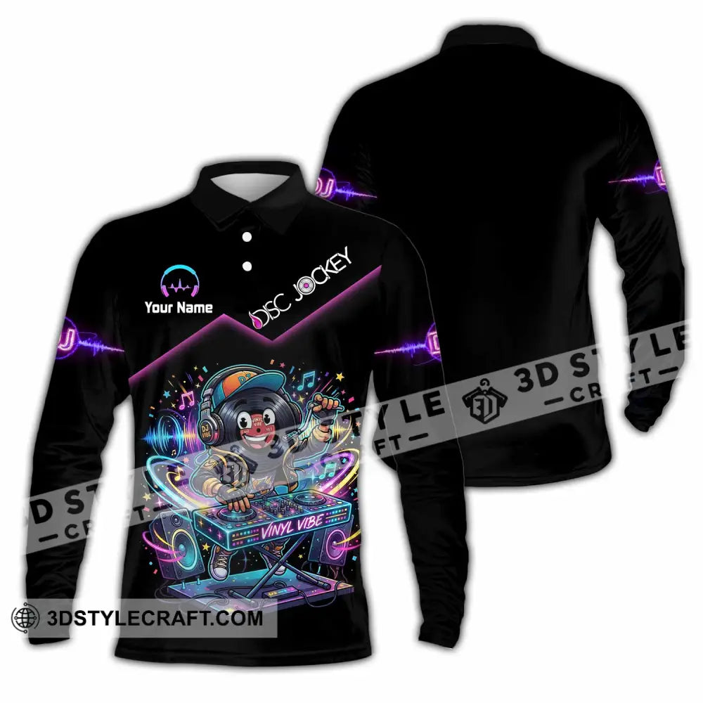 Unisex Shirt - Custom Disc Jockey Shirt - Long Sleeve Polo / S - T-shirt