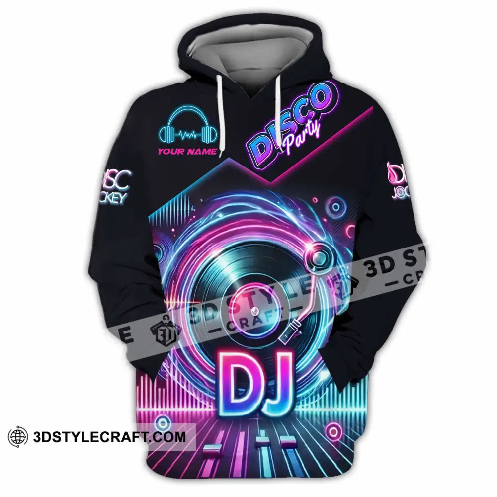 Unisex Shirt - Custom Disco Party DJ Shirt Hoodie / S T-shirt