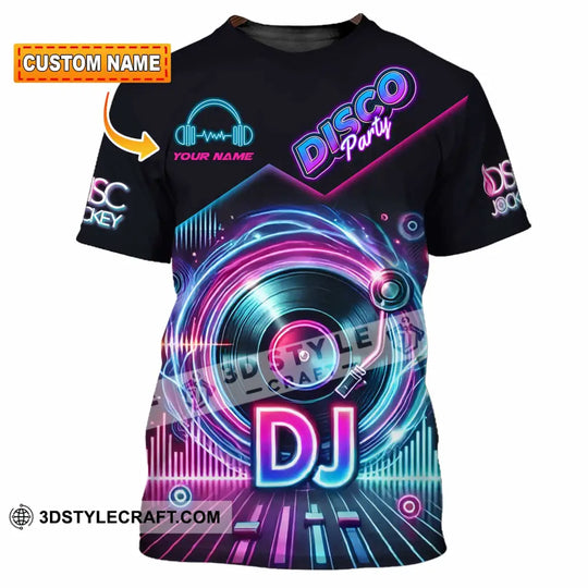 Unisex Shirt - Custom Disco Party DJ Shirt style option 1