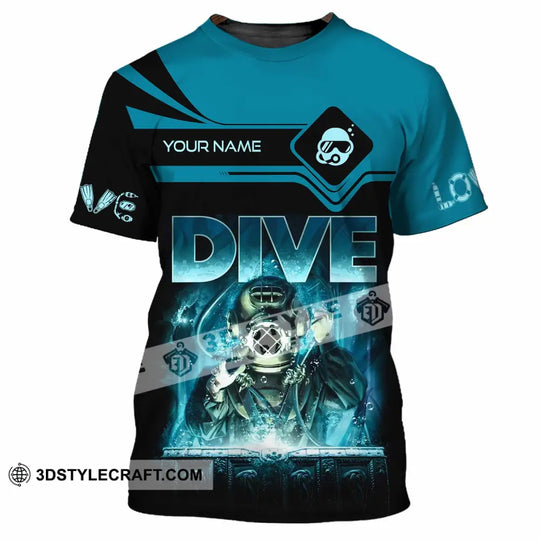 Unisex Shirt - Custom Dive Lover Sport Shirt style option 2