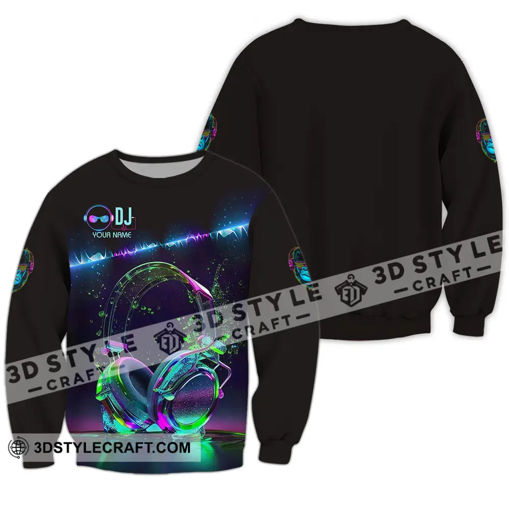 Unisex Shirt - Custom DJ 3D Shirt Long Sleeve / S T-shirt