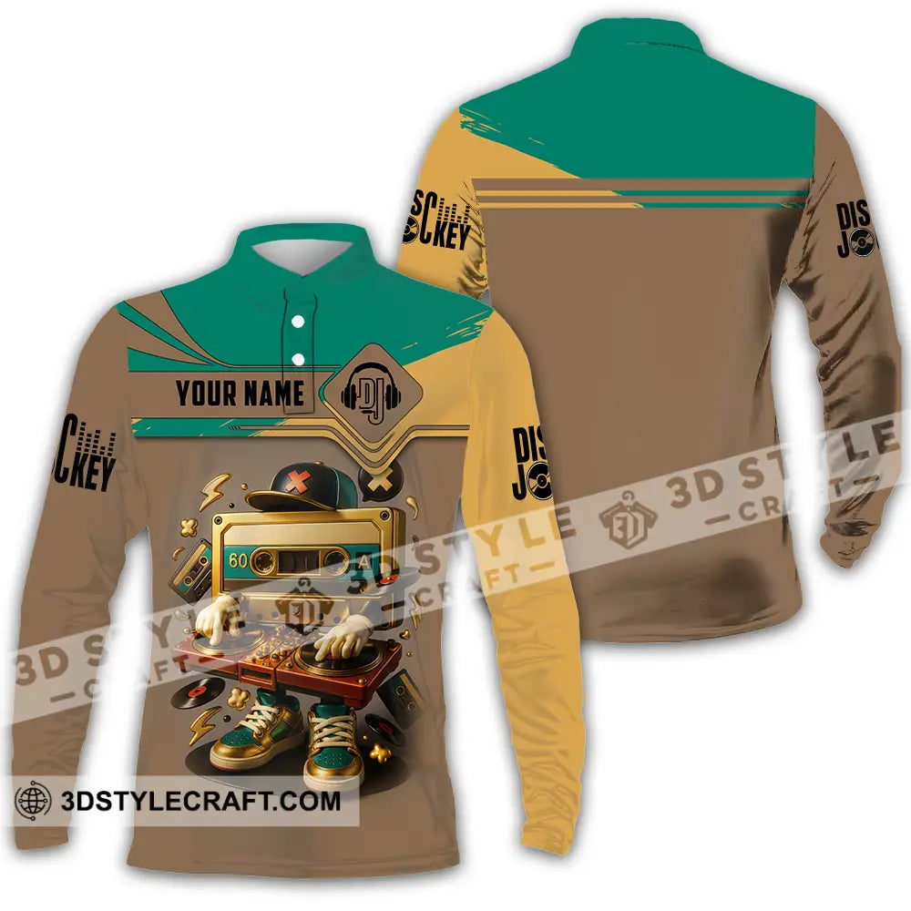 Unisex Shirt Custom DJ Shirt Long Sleeve Polo / S T shirt