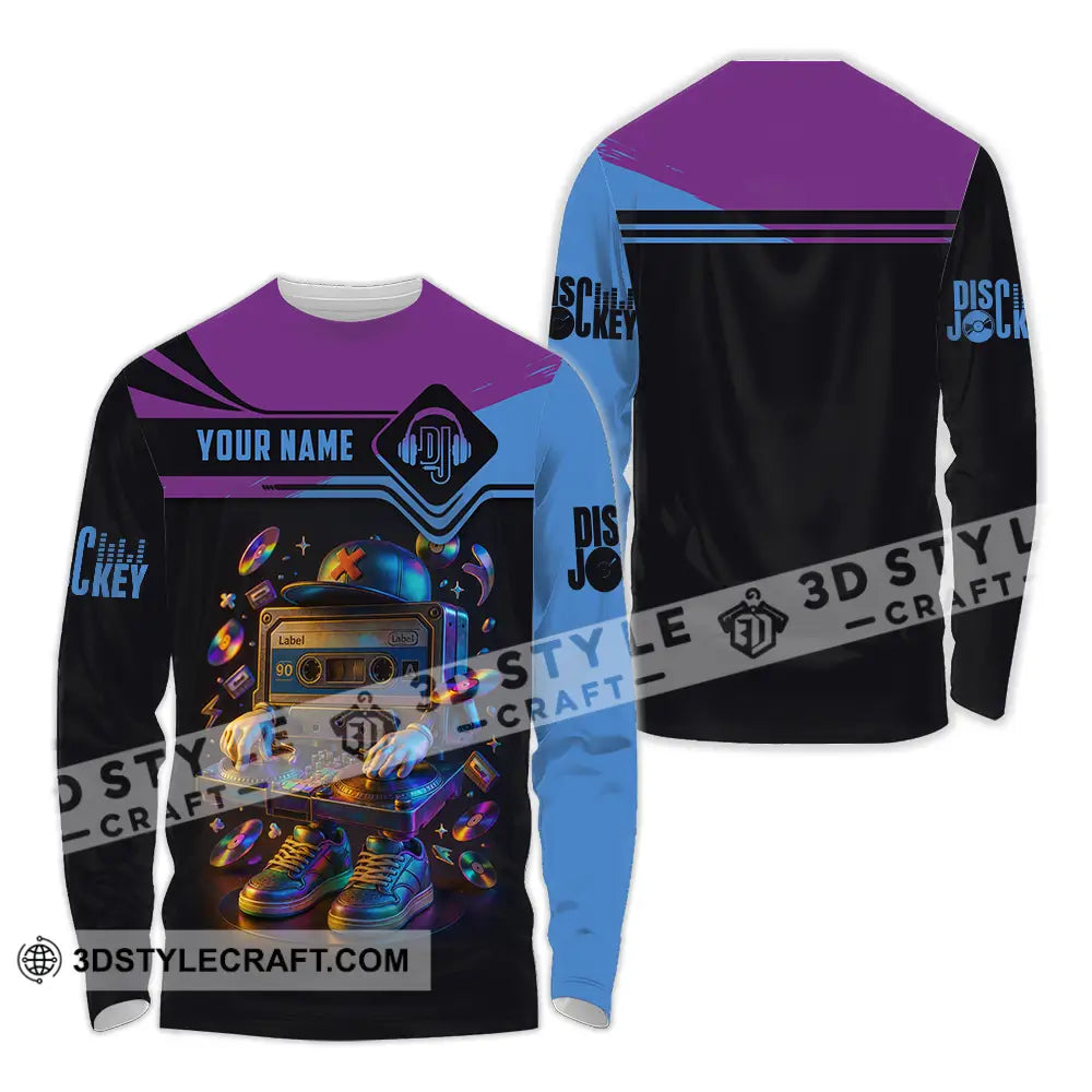 Unisex Shirt Custom DJ Shirt Long Sleeve Shirt / S T shirt
