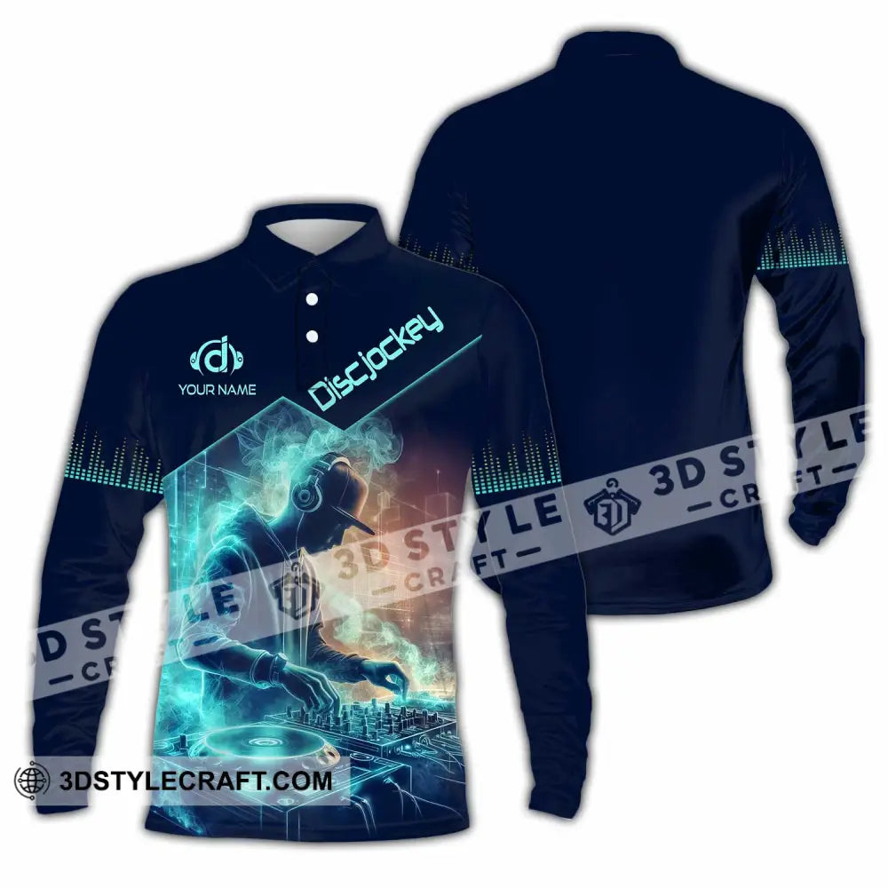 Unisex Shirt - Custom DJ Man Shirt Long Sleeve Polo / S T-shirt