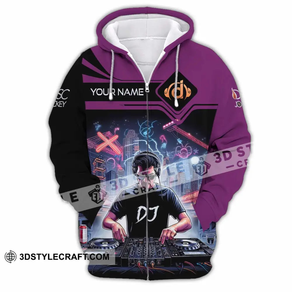 Unisex Shirt - Custom DJ Man Shirt Zipper Hoodie / S T-shirt