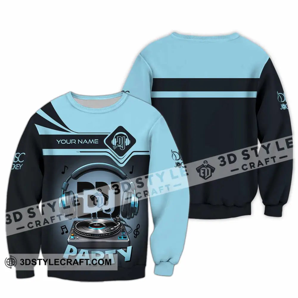 Unisex Shirt - Custom DJ Party Shirt Long Sleeve / S T-shirt