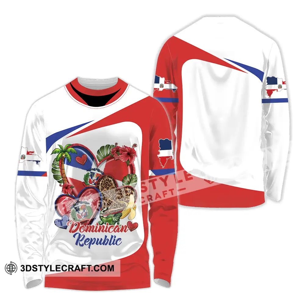 Unisex Shirt - Custom Dominican Republic Shirt Long Sleeve Shirt / S T-shirt