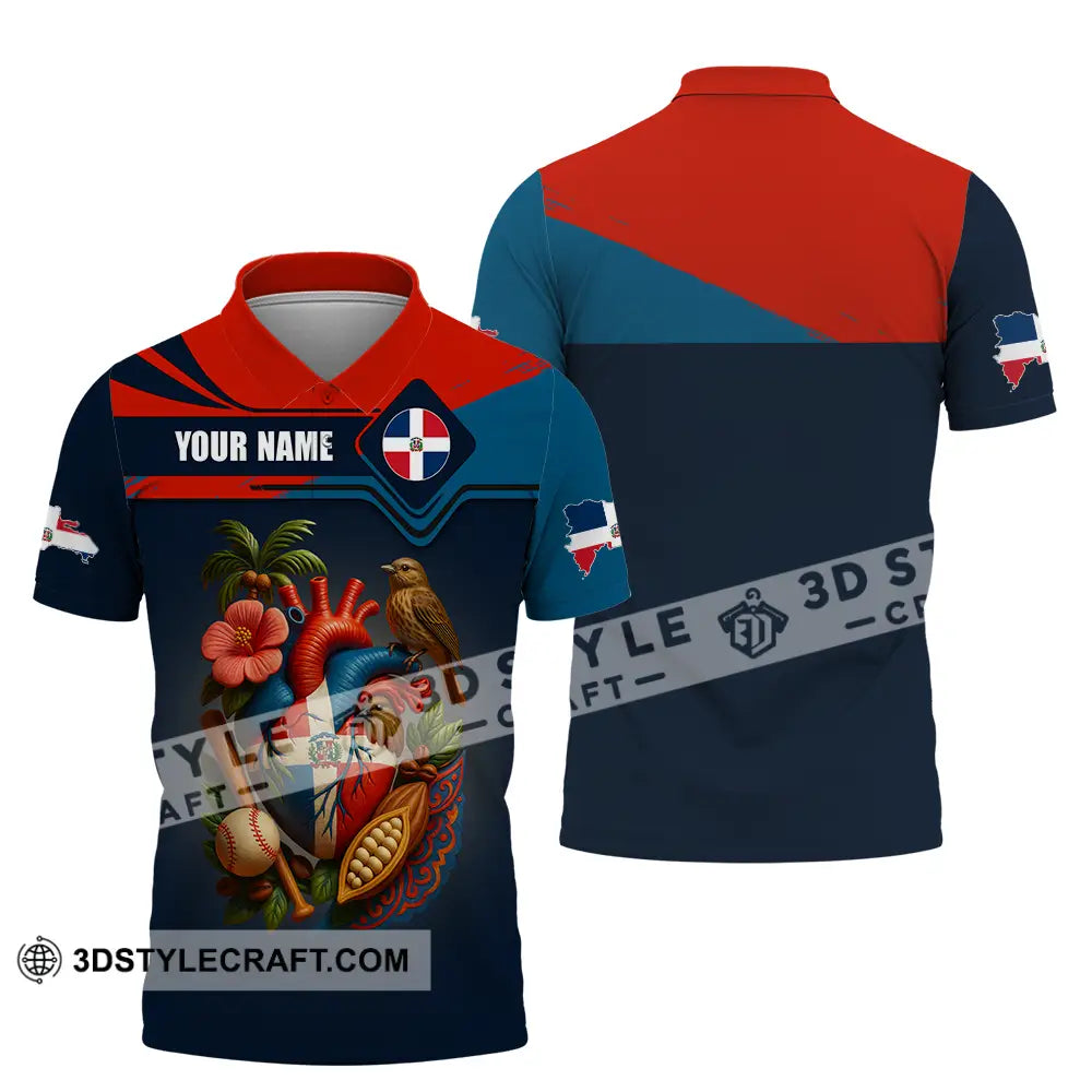 Unisex Shirt Custom Dominican Republic Shirt Polo Shirt / S T shirt