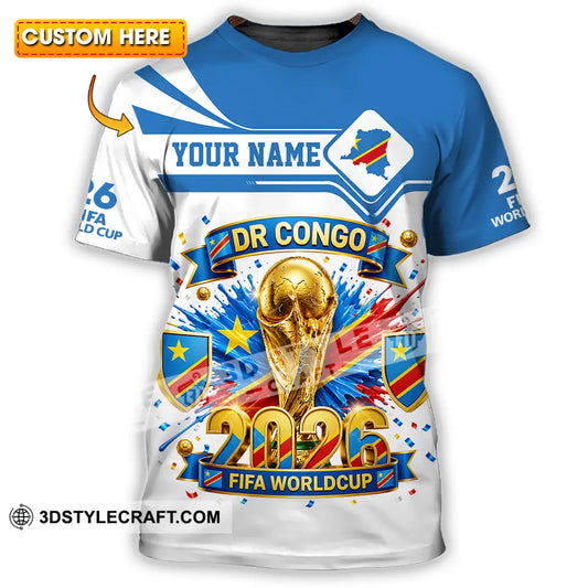 Unisex Shirt - Custom Dr Congo World Cup 2026 3D Shirt - T-shirt