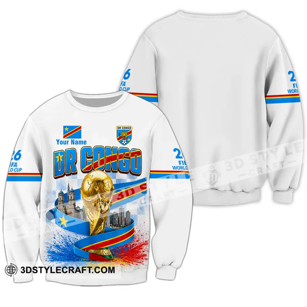 Unisex Shirt - Custom Dr Congo World Cup 2026 Shirt - Long Sleeve / S - T-shirt