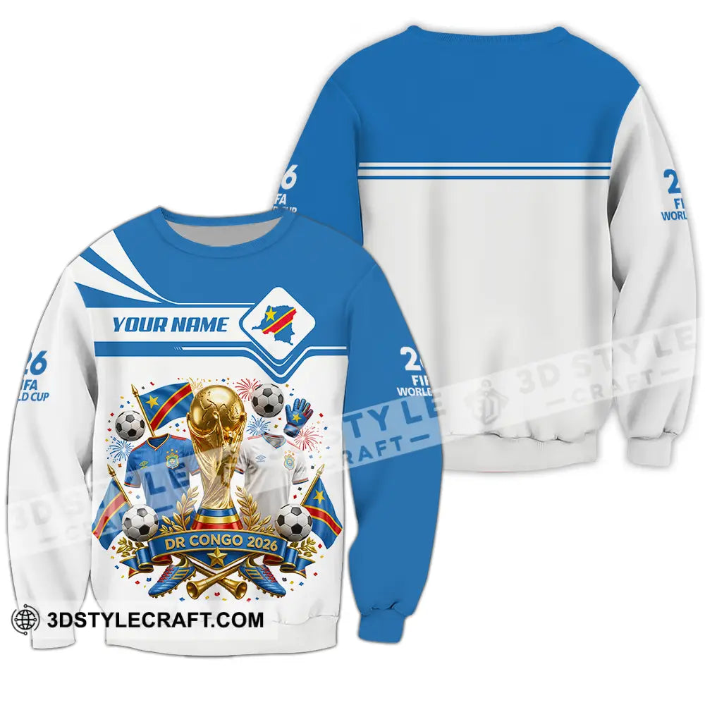 Unisex Shirt - Custom Dr Congo World Cup 2026 Shirt - Long Sleeve / S - T-shirt