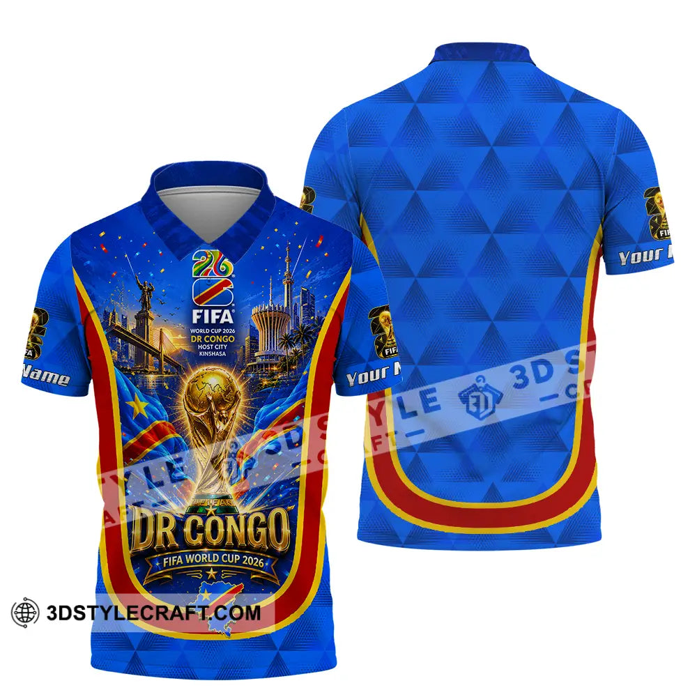 Unisex Shirt - Custom Dr Congo World Cup 2026 Shirt - Polo Shirt / S - T-shirt