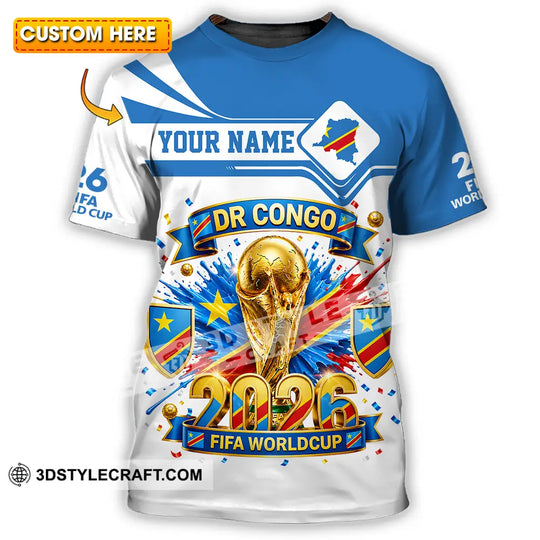 Unisex Shirt - Custom Dr Congo World Cup 2026 3D Shirt style option 1