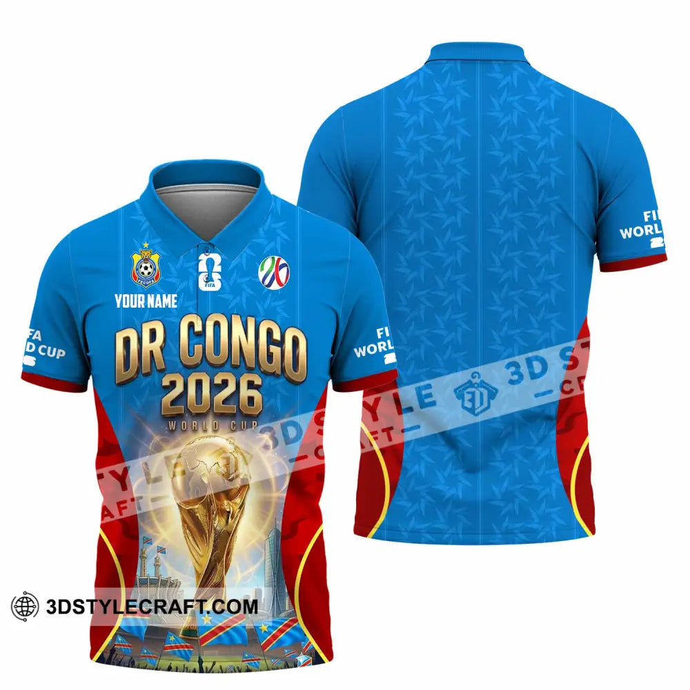 Unisex Shirt - Custom Dr Congo World Cup 2026 Shirt - Polo Shirt / S - T-shirt