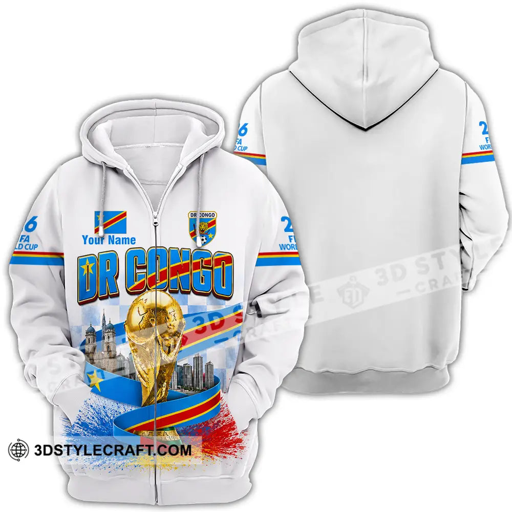Unisex Shirt - Custom Dr Congo World Cup 2026 Shirt - Zipper Hoodie / S - T-shirt