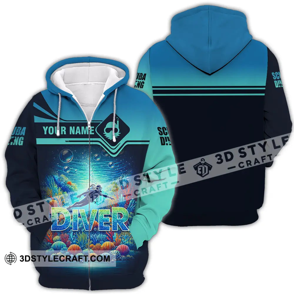 Unisex Shirt - Custom Driver 3D Shirt Zipper Hoodie / S T-shirt