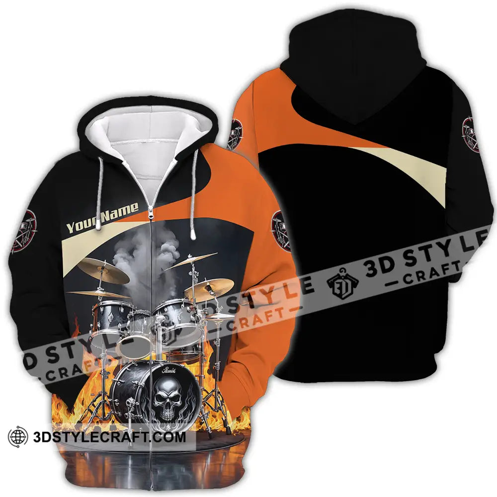 Unisex Shirt - Custom Drummer Shirt - Zipper Hoodie / S - T-shirt