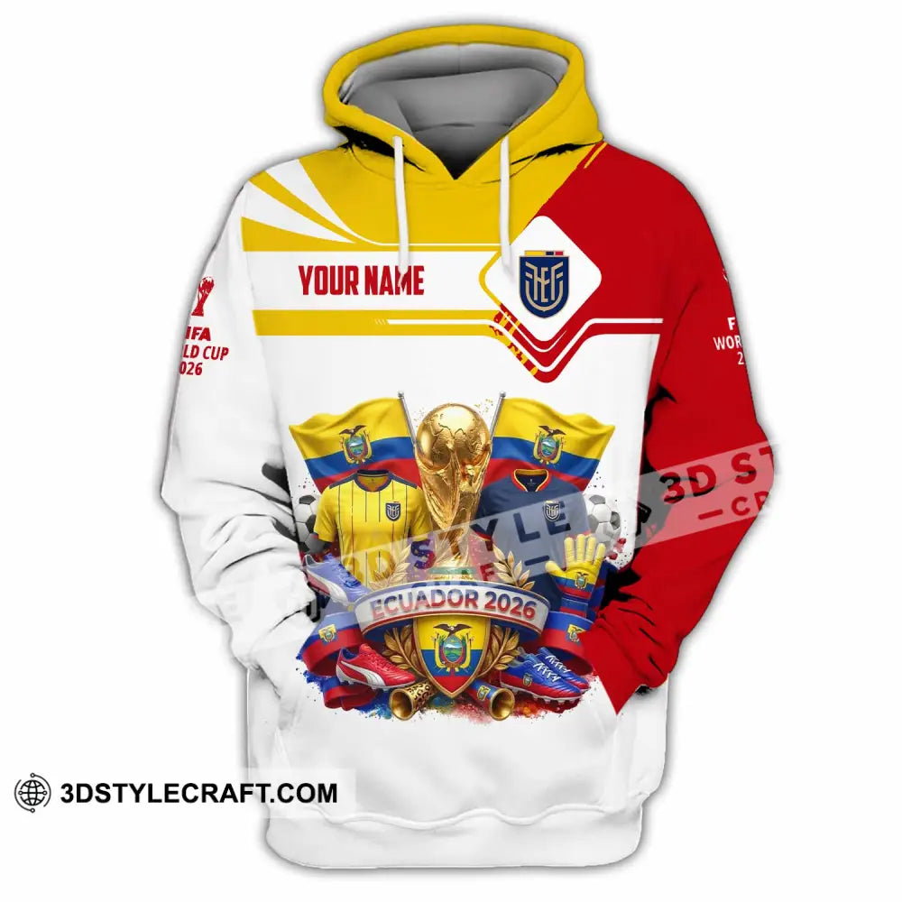 Unisex Shirt - Custom Ecuador World Cup 2026 Shirt - Hoodie / S - T-shirt