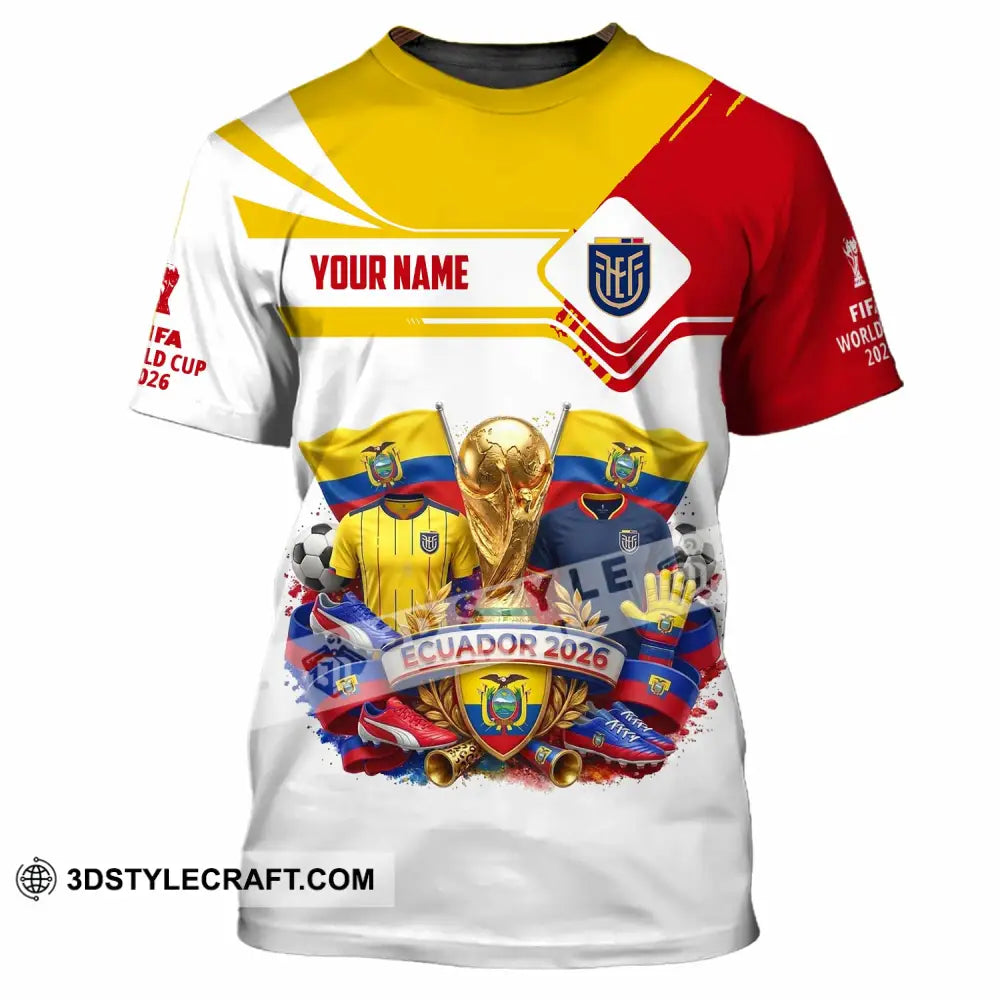 Unisex Shirt - Custom Ecuador World Cup 2026 Shirt - T-Shirt / S - T-shirt