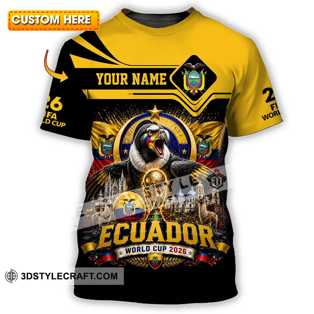 Unisex Shirt - Custom Ecuador World Cup 2026 Shirt - T-shirt