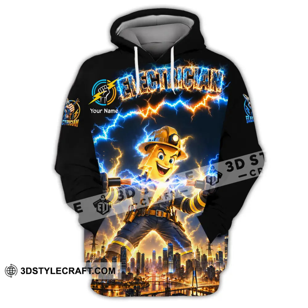 Unisex Shirt - Custom Electrician Shirt - Hoodie / S - T-shirt