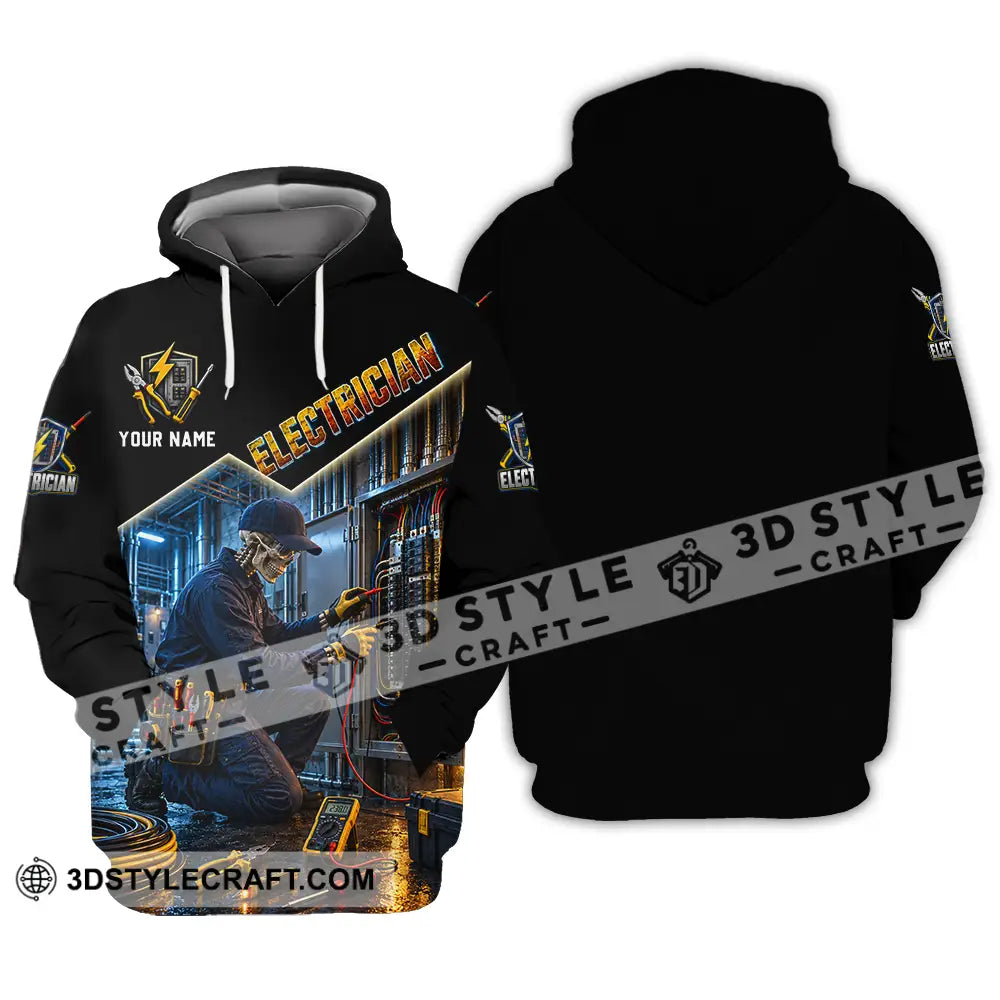 Unisex Shirt - Custom Electrician Shirt - Hoodie / S - T-shirt