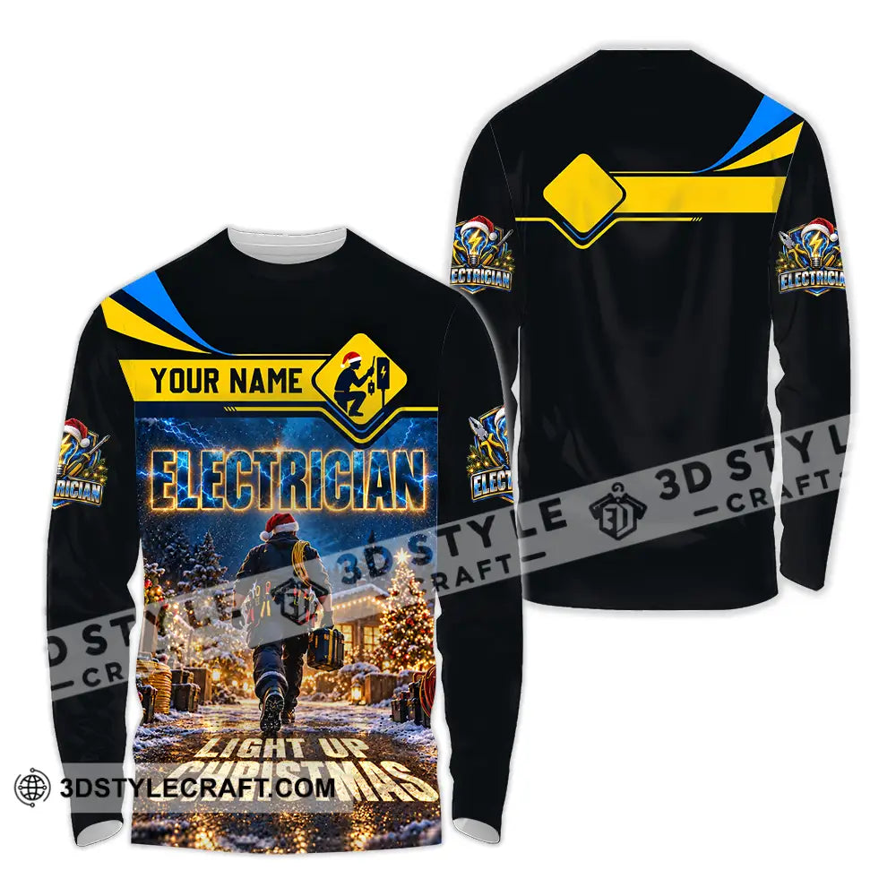 Unisex Shirt - Custom Electrician Shirt - Long Sleeve Shirt / S - T-shirt