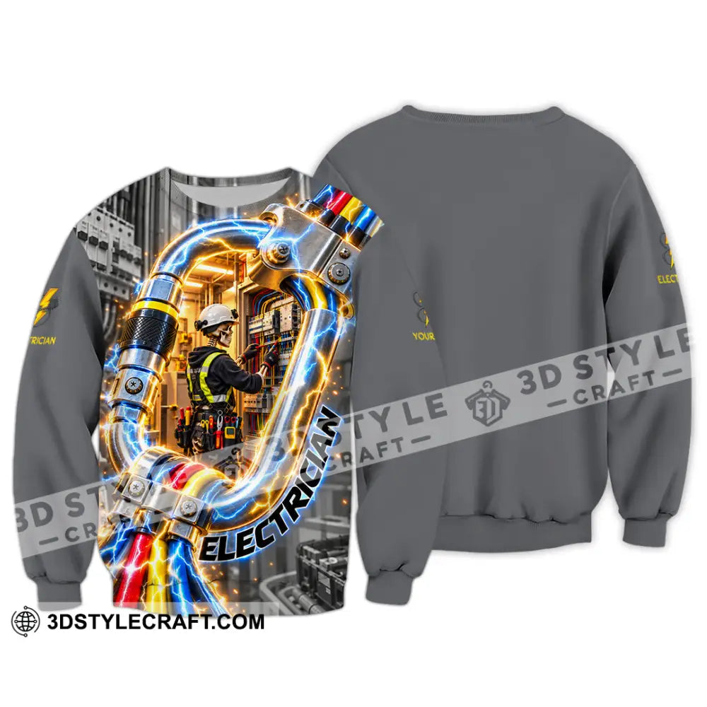 Unisex Shirt - Custom Electrician Shirt - Long Sleeve / S - T-shirt