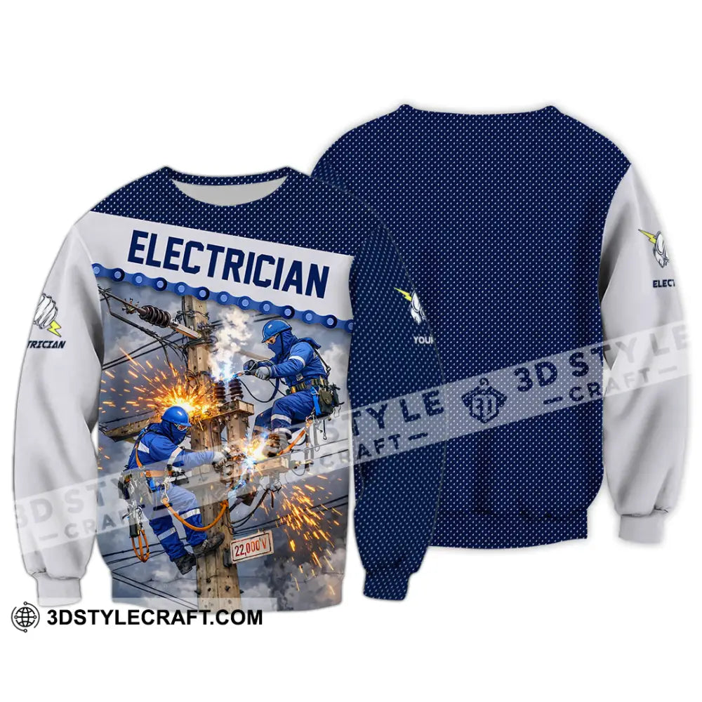 Unisex Shirt - Custom Electrician Shirt - Long Sleeve / S - T-shirt