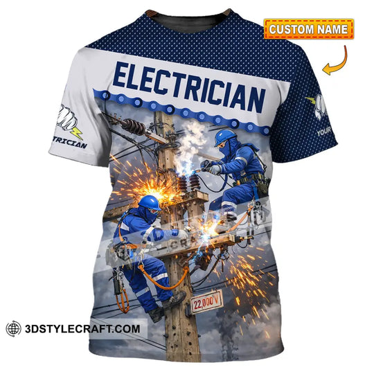 Unisex Shirt - Custom Electrician Shirt style option 1