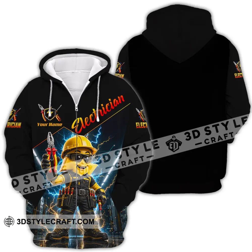 Unisex Shirt - Custom Electrician Shirt - Zipper Hoodie / S - T-shirt