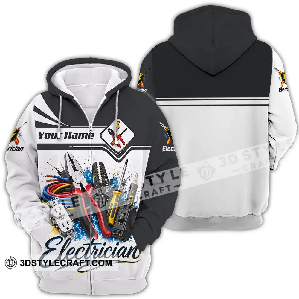 Unisex Shirt - Custom Electrician Shirt - Zipper Hoodie / S - T-shirt