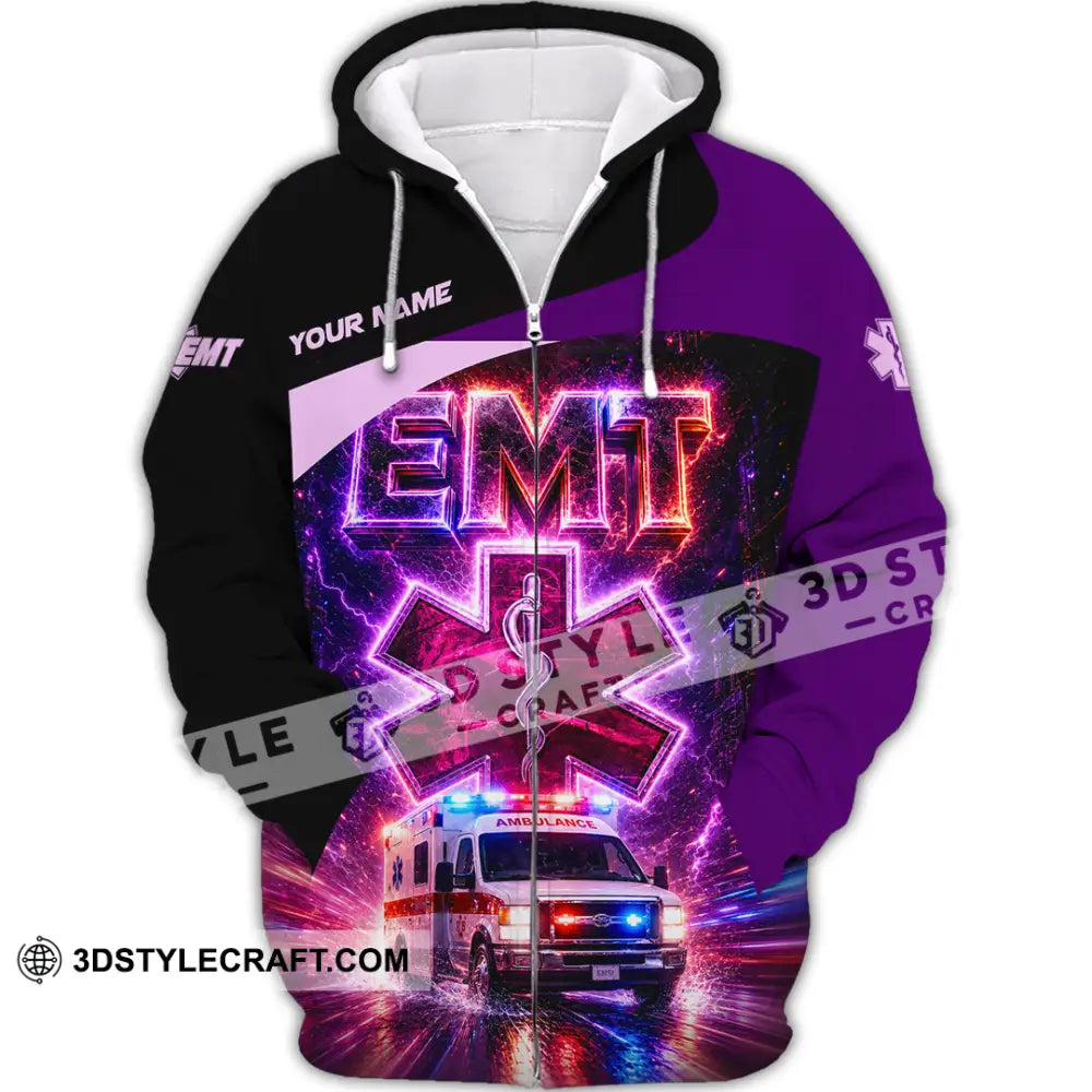 Unisex Shirt - Custom EMT Shirt - Zipper Hoodie / S - T-shirt