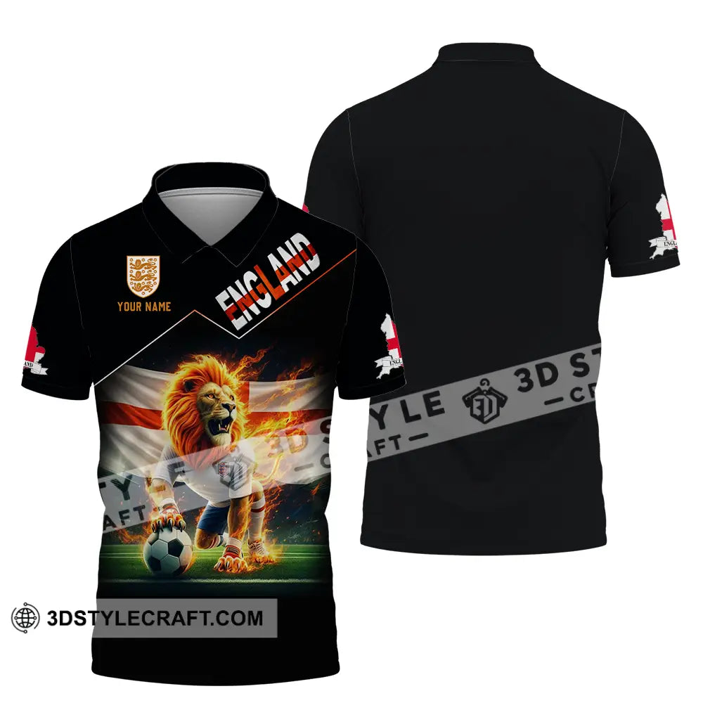 Unisex Shirt - Custom England 3D Shirt Polo Shirt / S T-shirt