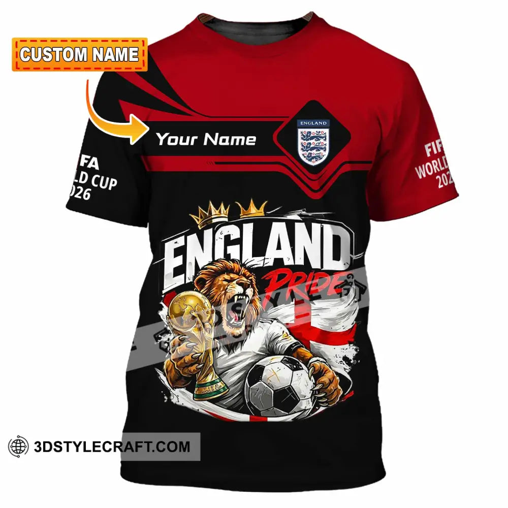 Unisex Shirt - Custom England World Cup 2026 3D Shirt - T-shirt