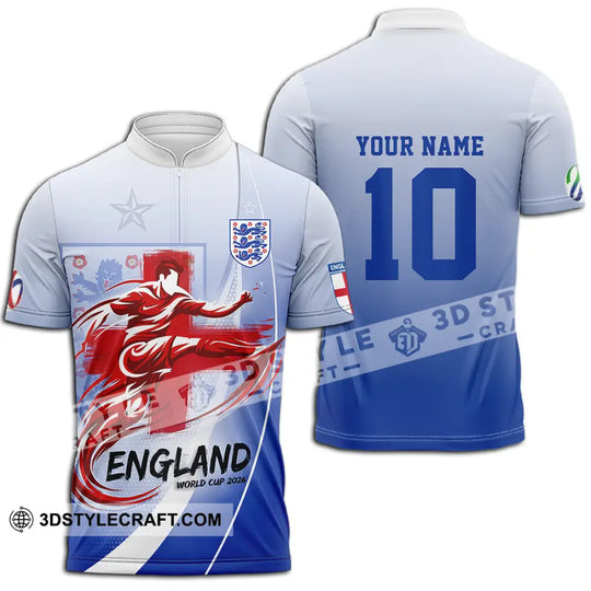 Unisex Shirt - Custom England FIFA World Cup 2026 3D Shirt style option 3