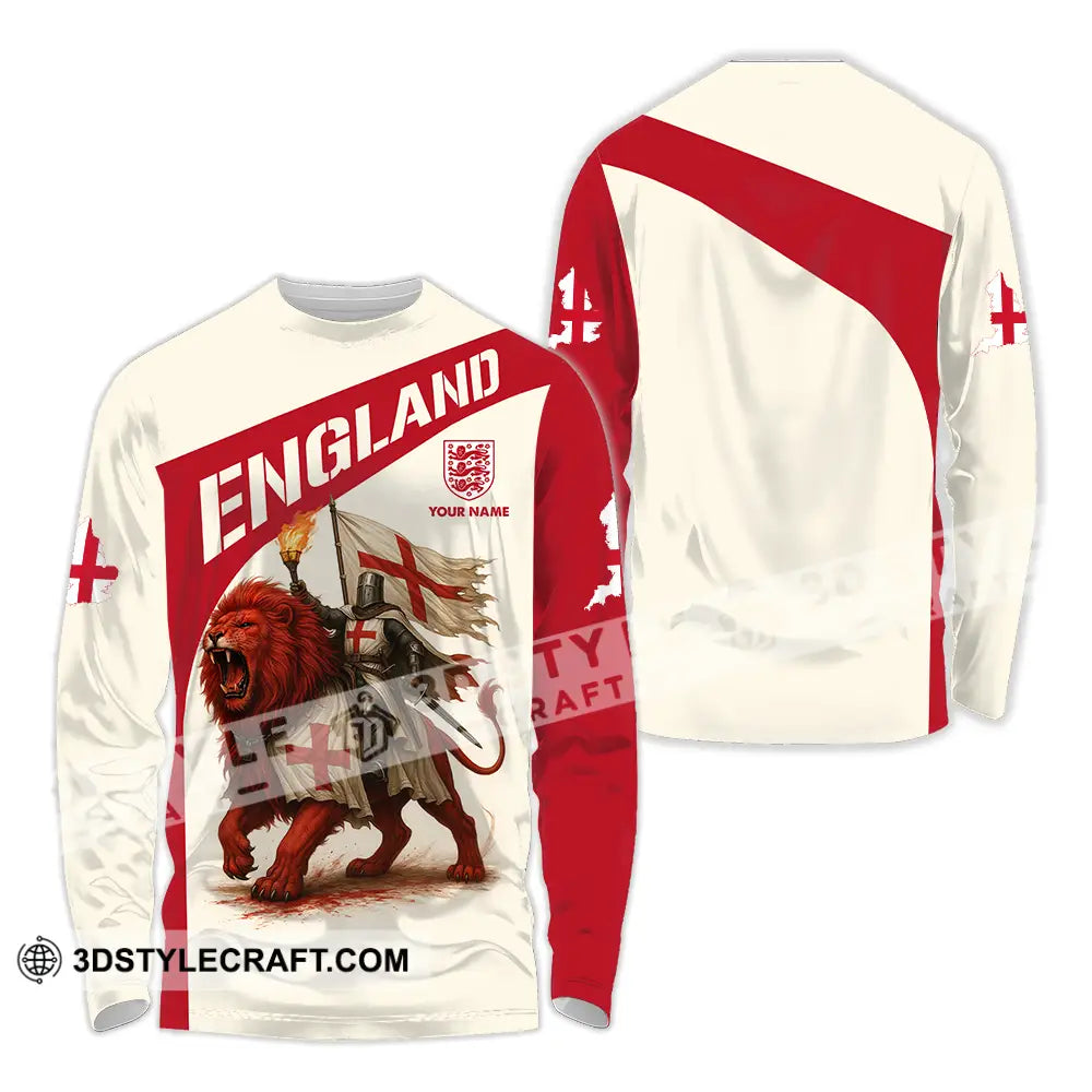 Unisex Shirt - Custom England Shirt Long Sleeve Shirt / S T-shirt