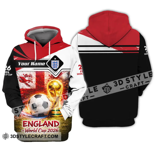 Unisex Shirt - Custom England World Cup 2026 3D Shirt style option 3