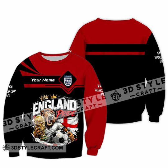 Unisex Shirt - Custom England World Cup 2026 3D Shirt style option 3