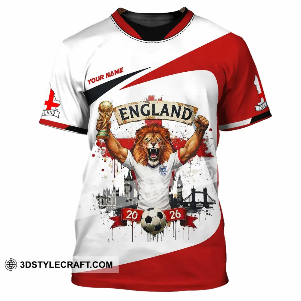 Unisex Shirt - Custom England World Cup 2026 3D Shirt T-Shirt / S T-shirt
