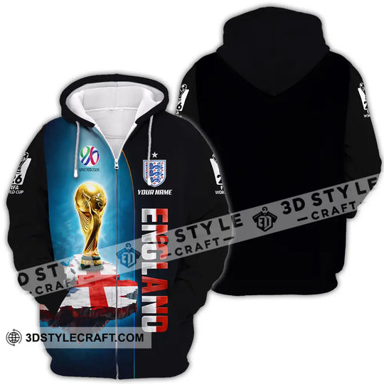 Unisex Shirt - Custom England World Cup 2026 3D Shirt style option 4