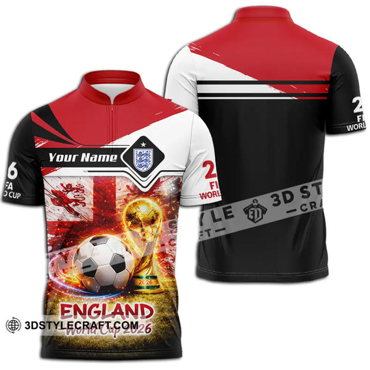 Unisex Shirt - Custom England World Cup 2026 3D Shirt style option 2